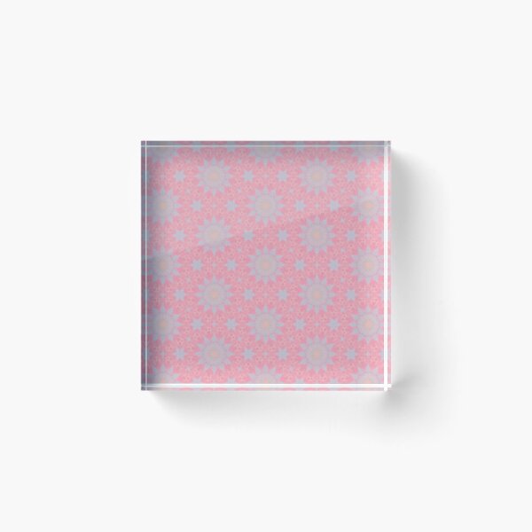 Item preview, Vibrant Rose Pink Lavender Hexagonal Tile Pattern Mandala - Duvet Cover designed and sold by ArithraStudio.