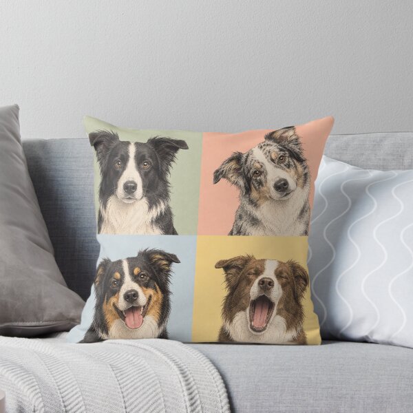 Item preview, I Love Border Collies Portraits designed and sold by pixiedustpaint.