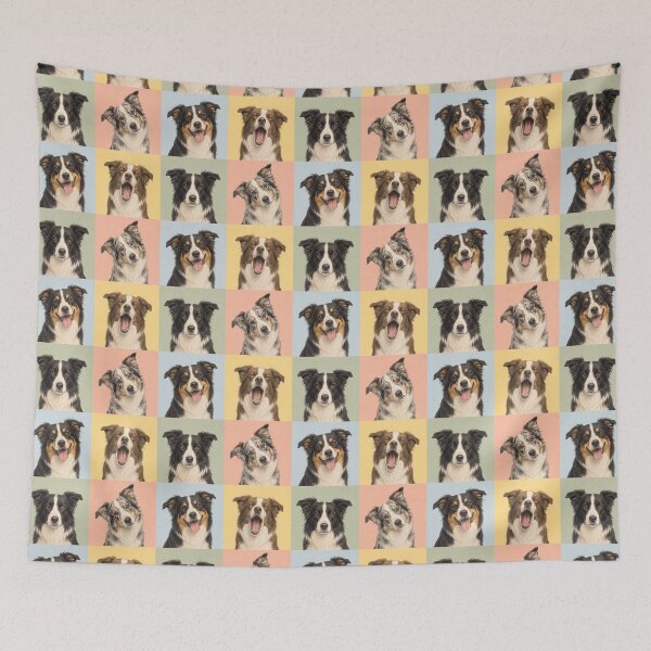 Item preview, I Love Border Collies Portraits designed and sold by pixiedustpaint.