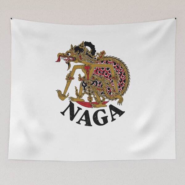 Item preview, Naga - Traditional Balinese Javanese Dragon - Vintage Distressed Indonesian Heritage Vector Art designed and sold by cannsuh.
