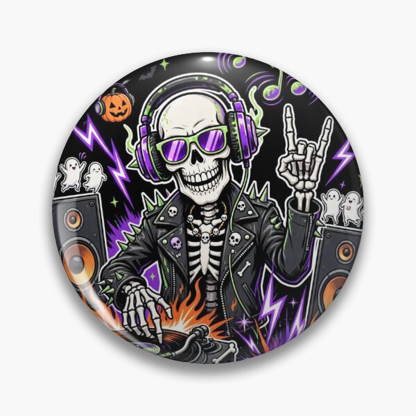 Item preview, DJ Bonecrusher — The Halloween Afterparty - Halloween  designed and sold by DibujandoPorfa.