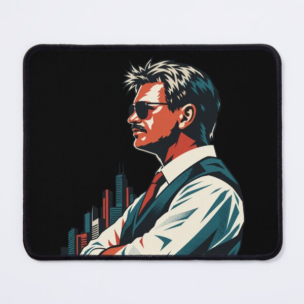 Item preview, Mike Ditka Side Profile Portrait City Backdrop designed and sold by bootycatclube.