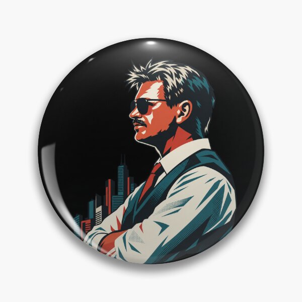 Item preview, Mike Ditka Side Profile Portrait City Backdrop designed and sold by bootycatclube.