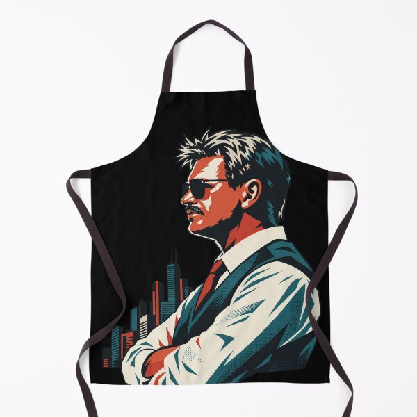 Item preview, Mike Ditka Side Profile Portrait City Backdrop designed and sold by bootycatclube.