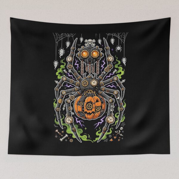 Item preview, The Clockwork Spider — Eight Legs of Doom - Halloween  designed and sold by DibujandoPorfa.