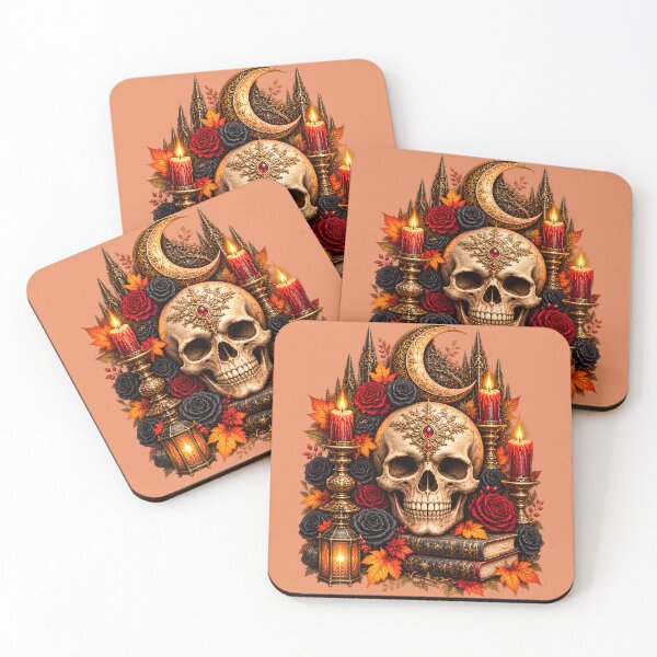 Item preview, Baroque Crescent Skull Shrine – Victorian Gothic Halloween designed and sold by Clothes With Smiling Animals Walt Gral.
