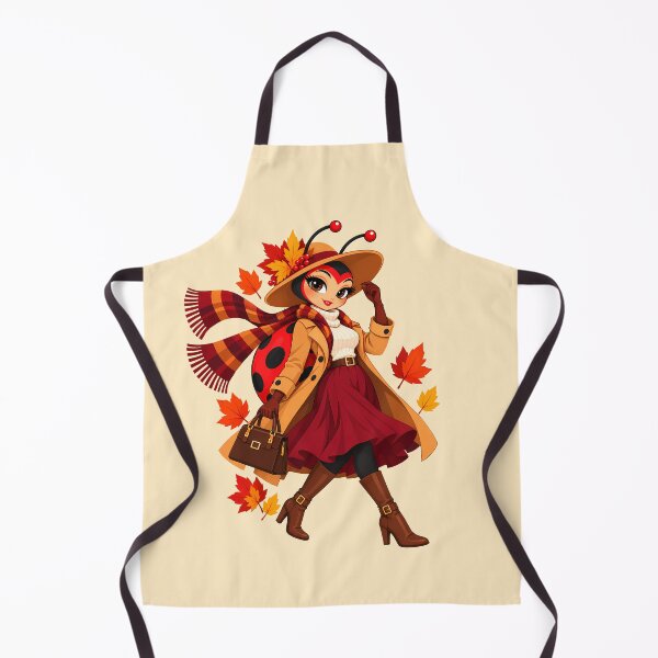 Item preview, Fall Fashion with a Stylish Ladybug Girl designed and sold by karamram.