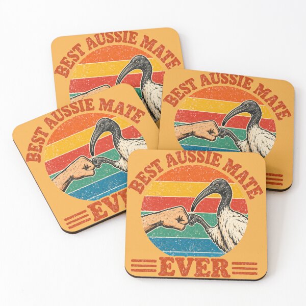 Item preview, Best Aussie Mate Ever Retro Ibis Fistbump designed and sold by Yellowriversss.