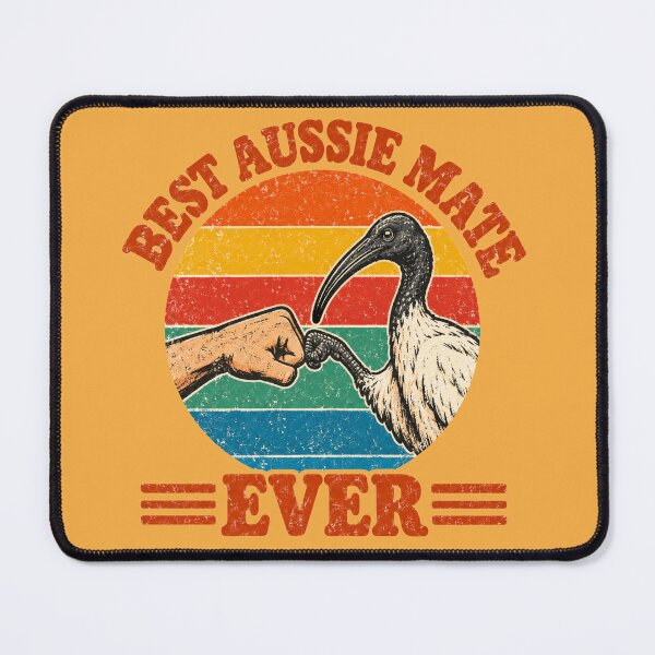 Item preview, Best Aussie Mate Ever Retro Ibis Fistbump designed and sold by Yellowriversss.