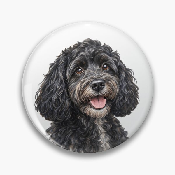 Item preview, Black Cockapoo Portrait – Playful, Affectionate & Charming Dog Art designed and sold by Greenview-Gifts.