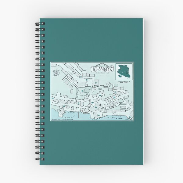 Item preview, St. Amelia Map designed and sold by DeviantMerch.