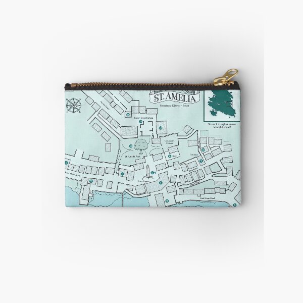 Item preview, St. Amelia Map designed and sold by DeviantMerch.