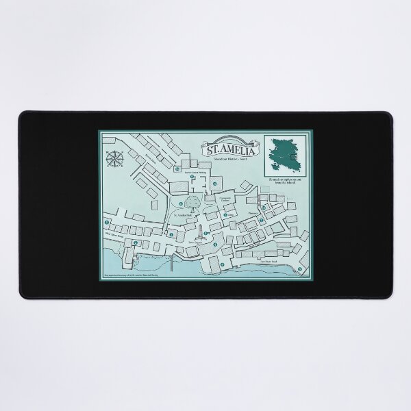 Item preview, St. Amelia Map designed and sold by DeviantMerch.