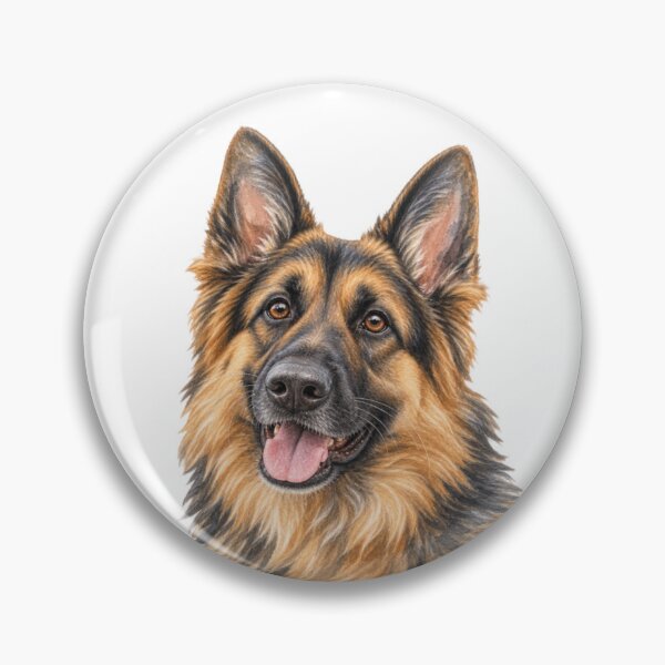 Item preview, German Shepherd Portrait – Intelligent, Loyal & Courageous Dog Art designed and sold by Greenview-Gifts.
