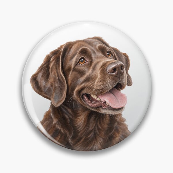 Item preview, Chocolate Labrador Portrait – Playful, Loyal & Loving Dog Art designed and sold by Greenview-Gifts.