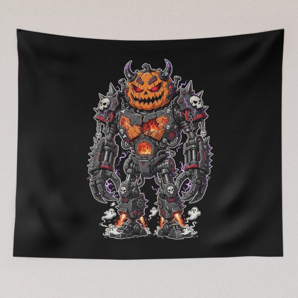 Item preview, Jack-O'-Mech — The Mechanical Nightmare - Halloween  designed and sold by DibujandoPorfa.