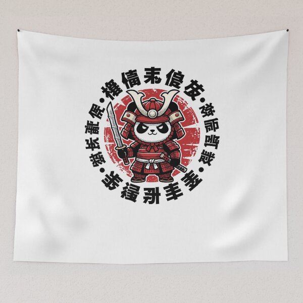 Item preview, Chibi Samurai Panda with Katana - Retro Japanese Bushido Emblem - Vintage Distressed Anime Art designed and sold by cannsuh.