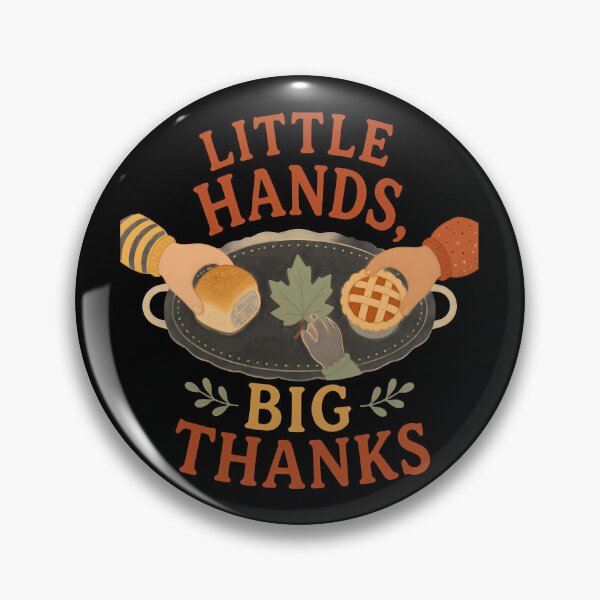 Item preview, Little Hands Big Thanks Cute Kids Autumn designed and sold by KristenosNehk.