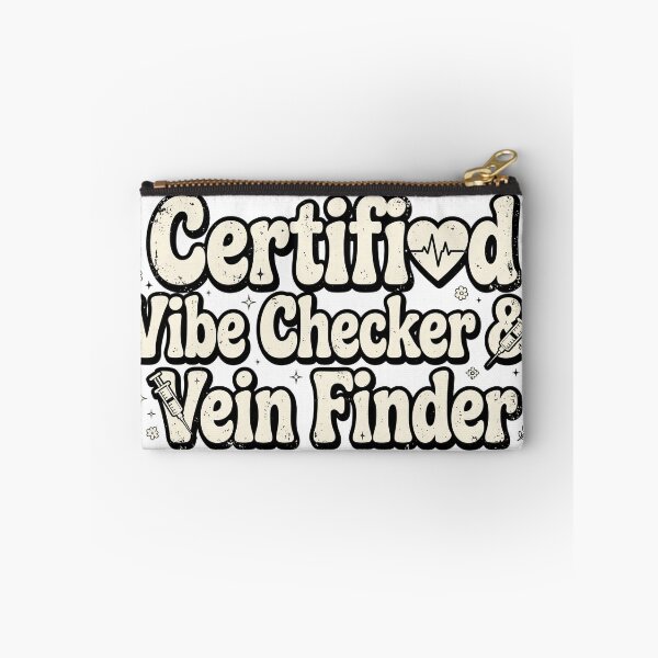 Item preview, Certified Vibe Checker & Vein Finder Funny Nurse Retro Design designed and sold by Tininai.