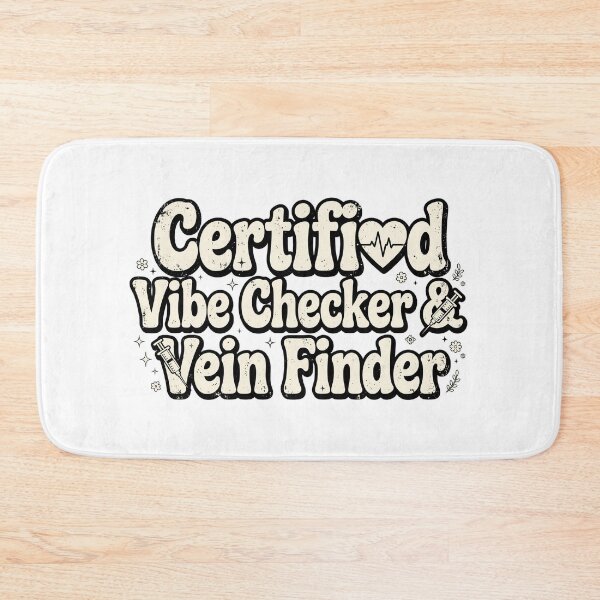 Item preview, Certified Vibe Checker & Vein Finder Funny Nurse Retro Design designed and sold by Tininai.