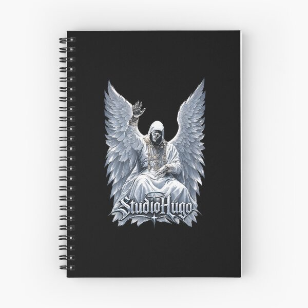 Item preview, Celestial Guardian – Silver Winged Angel Dark Fantasy Art designed and sold by StudioHugo.