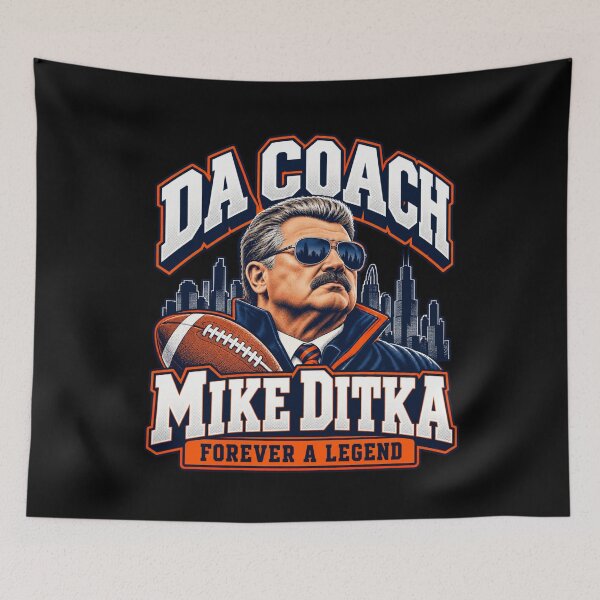 Item preview, Mike Ditka Da Coach Forever a Legend Skyline designed and sold by bootycatclube.