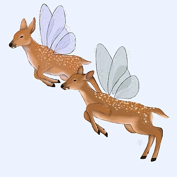 Artwork thumbnail, Fae Deer by Ruedile
