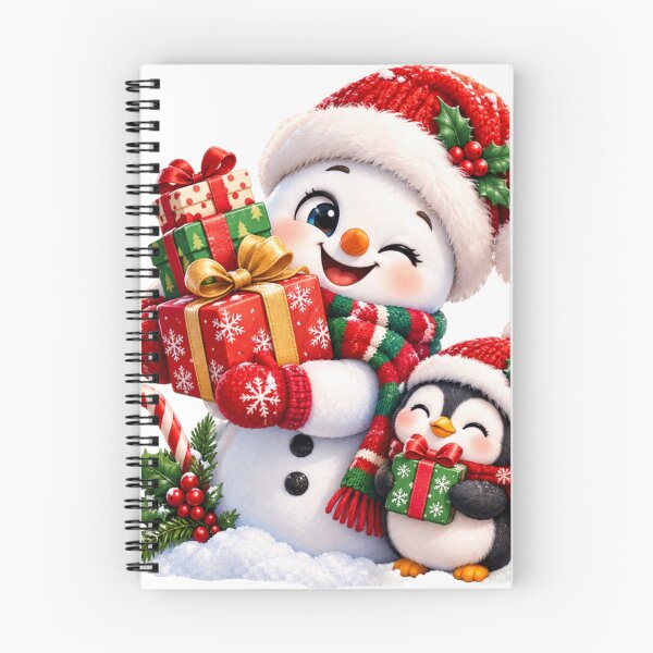 Item preview, Snowman and Penguin Christmas Sticker, Cute Winter Gifts Holiday Gift designed and sold by HoMya.