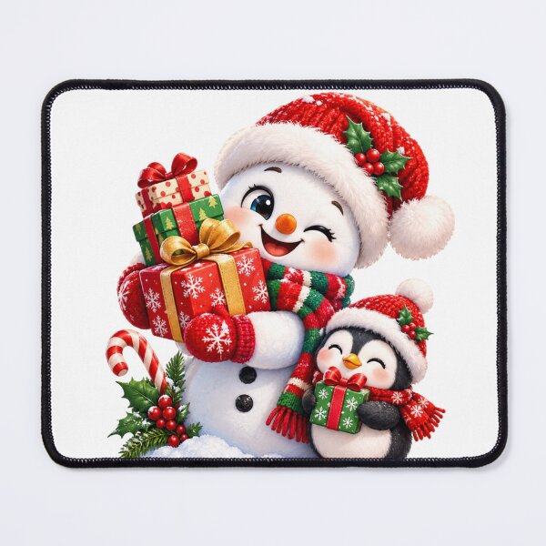 Item preview, Snowman and Penguin Christmas Sticker, Cute Winter Gifts Holiday Gift designed and sold by HoMya.