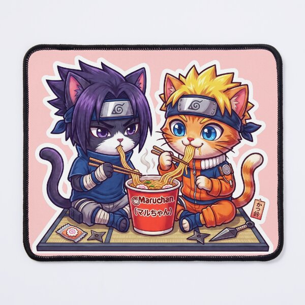 Item preview, Maruchan Ramen Break Anime Ninja Cats Instant Noodles Graphic Art designed and sold by CuteKats.