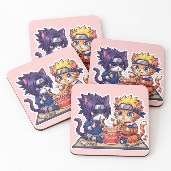 Item preview, Maruchan Ramen Break Anime Ninja Cats Instant Noodles Graphic Art designed and sold by CuteKats.