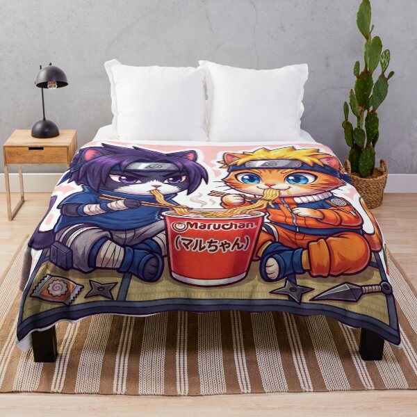 Item preview, Maruchan Ramen Break Anime Ninja Cats Instant Noodles Graphic Art designed and sold by CuteKats.