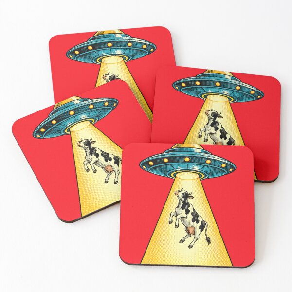 Item preview, UFO Abducting a Cow designed and sold by orange-grape.