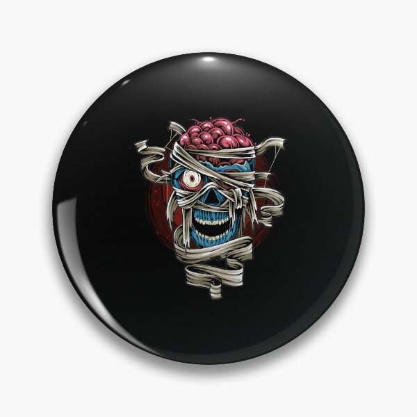 Item preview, Mummy Zombie Skull with Brain - Horror Halloween designed and sold by Jackson-Will.