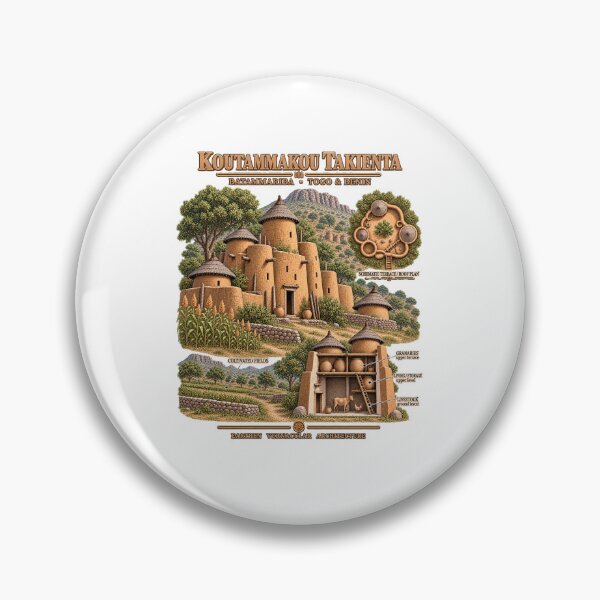 Item preview, Koutammakou Takienta — Batammariba Earthen Architecture designed and sold by Larkfound Studio.