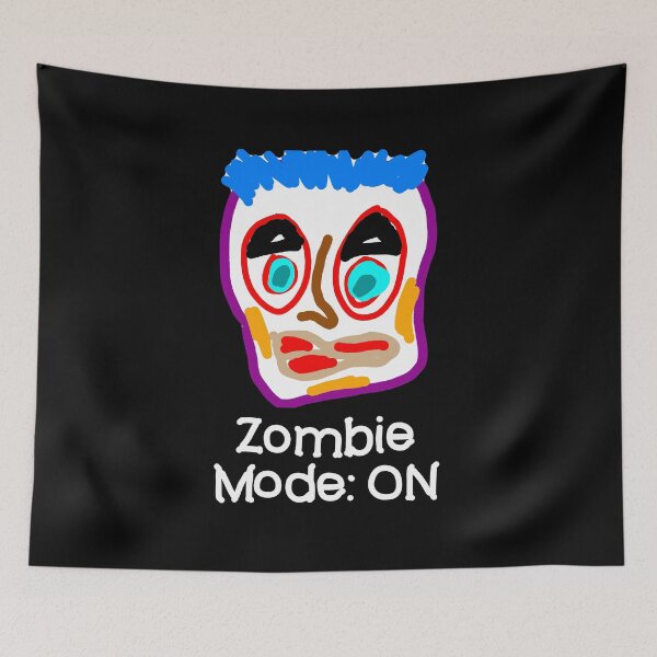 Item preview,  Zombie Mode On Scribble Face Tired Humor designed and sold by matrixvip.