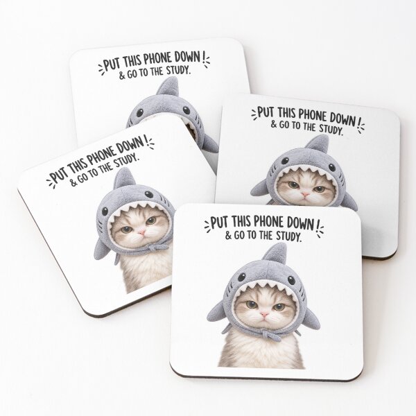 Item preview, Put This Phone Down & Go to the Study Funny Study Cat Motivation designed and sold by Quite mind .