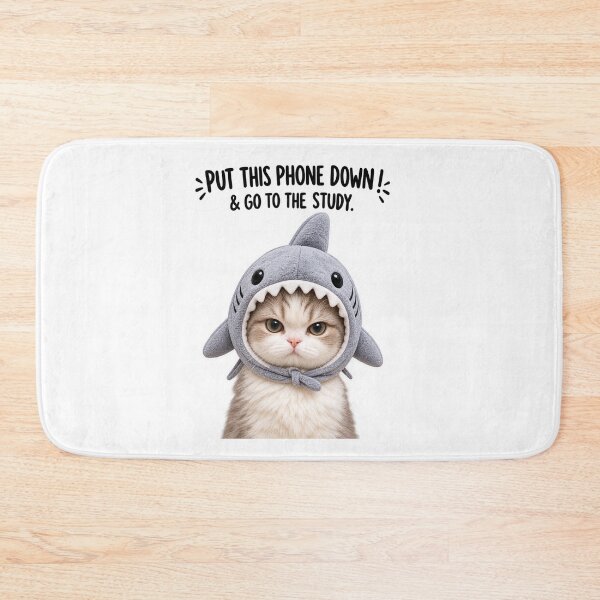 Item preview, Put This Phone Down & Go to the Study Funny Study Cat Motivation designed and sold by Quite mind .