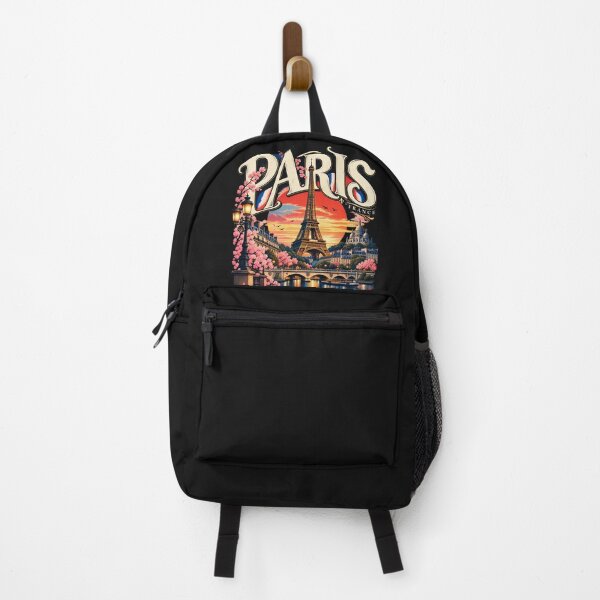 Item preview, Paris France Vintage Eiffel Tower Retro Sunset City Skyline designed and sold by BladiWear.