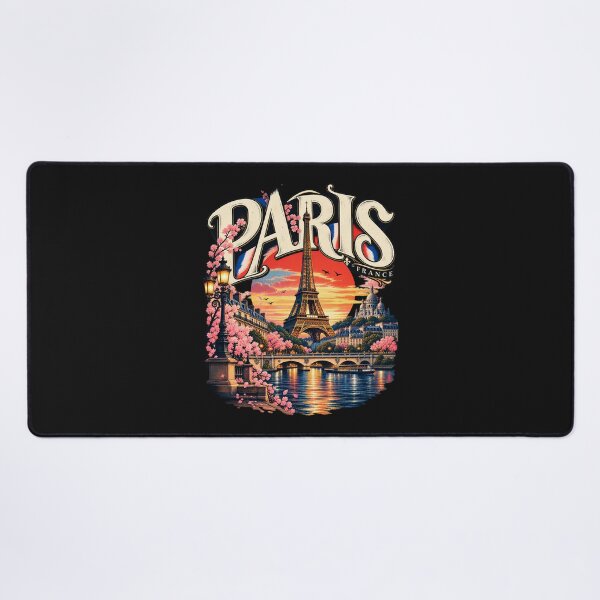 Item preview, Paris France Vintage Eiffel Tower Retro Sunset City Skyline designed and sold by BladiWear.