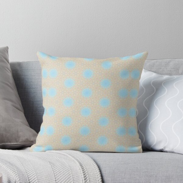 Item preview, Sky Blue Sunlit Sand Hexagonal Tile Pattern Mandala - Duvet Cover designed and sold by ArithraStudio.