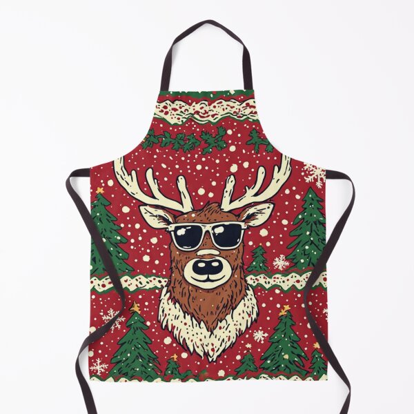 Item preview, Cozy winter aesthetic reindeer wearing sunglasses designed and sold by AWADHESH CHAURASIA.