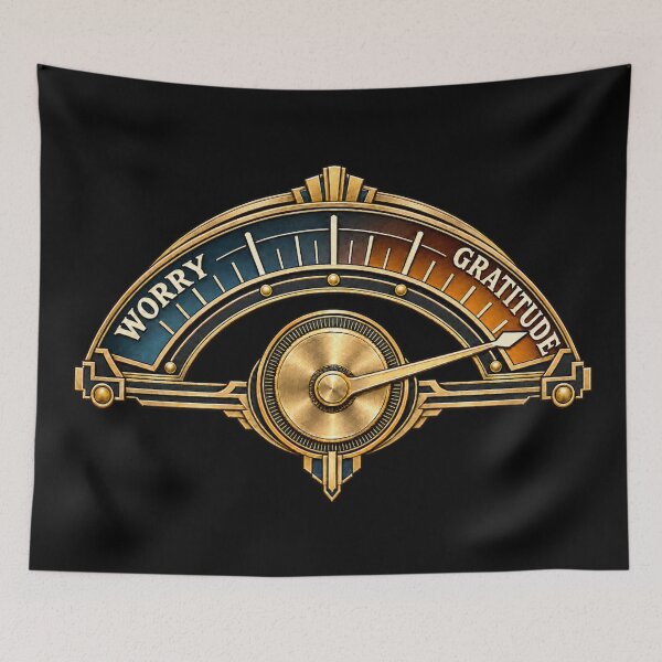 Item preview, Tune Into Gratitude — Vintage Art Deco Radio Dial designed and sold by Sanctum Icons.