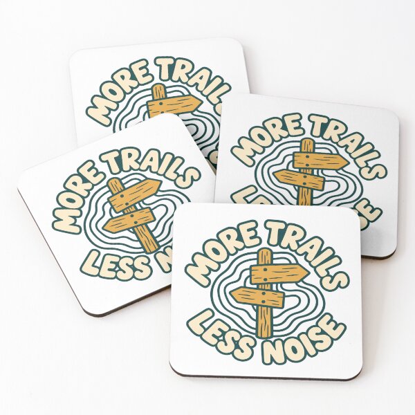 Item preview, more trails less noise hiking designed and sold by super-speedof.