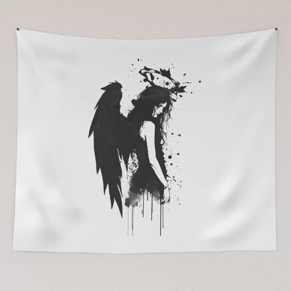 Item preview, Gothic Dark Angel Watercolour Graphic designed and sold by ERODED SELF.