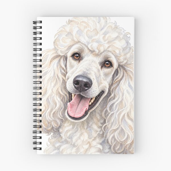Item preview, White Standard Poodle Portrait – Elegant, Intelligent & Graceful Dog Art designed and sold by Greenview-Gifts.