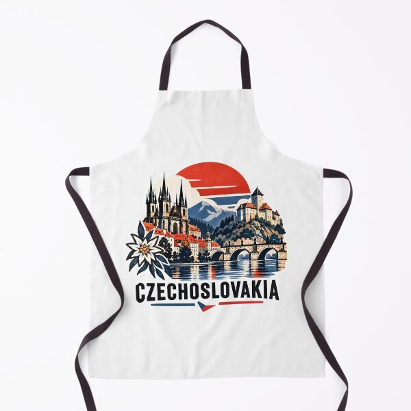 Item preview, Czechoslovakia Vintage Travel Sticker – Prague Castle, Gothic Architecture & Retro European Art designed and sold by Orbit Ink.