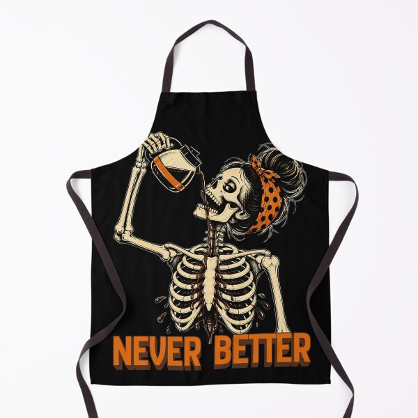 Item preview, Never Better Messy Bun Skeleton Halloween designed and sold by tellia-kallisto.