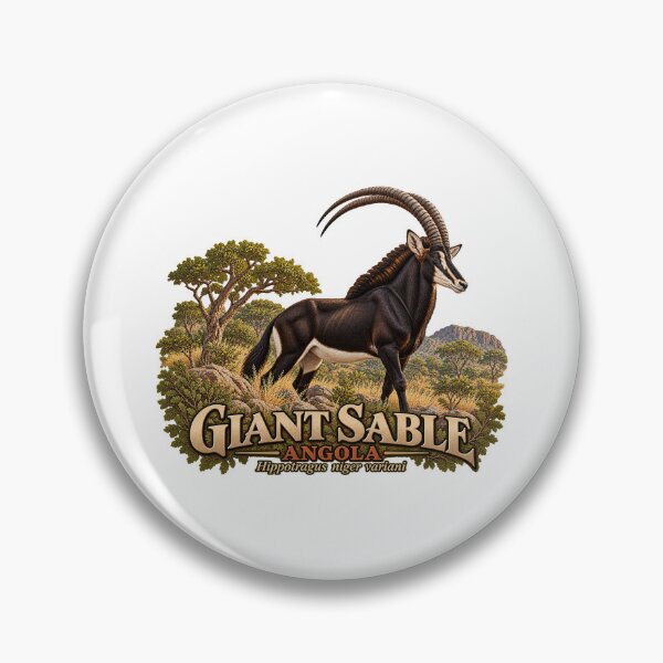 Item preview, Angola Giant Sable Wildlife Heritage Art. designed and sold by Larkfound Studio.