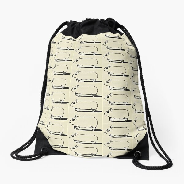 Got wheels will hamster like it's 1899 Drawstring Bag